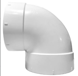 YT accesorios de PVC curva recta-PJ-002